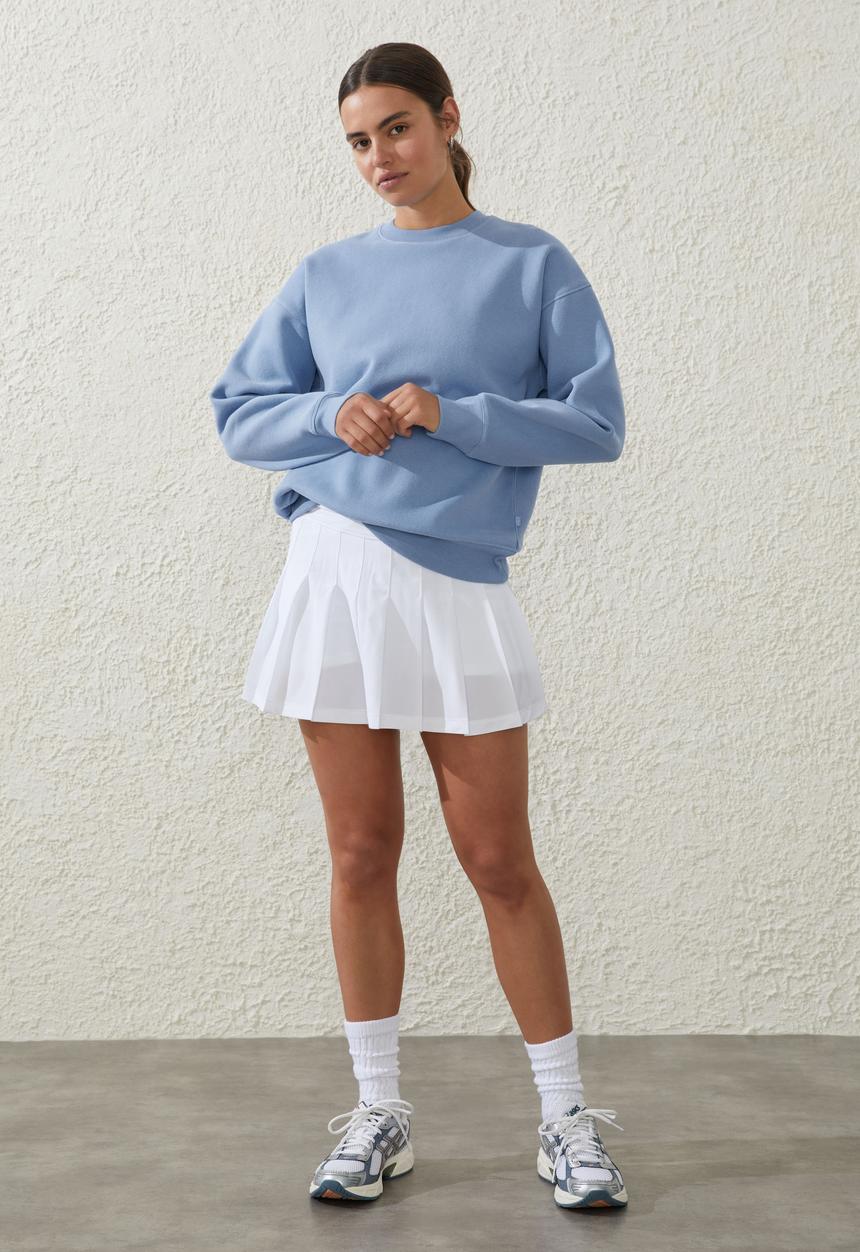 Cotton On - Plush essential crew jumper - forever blue