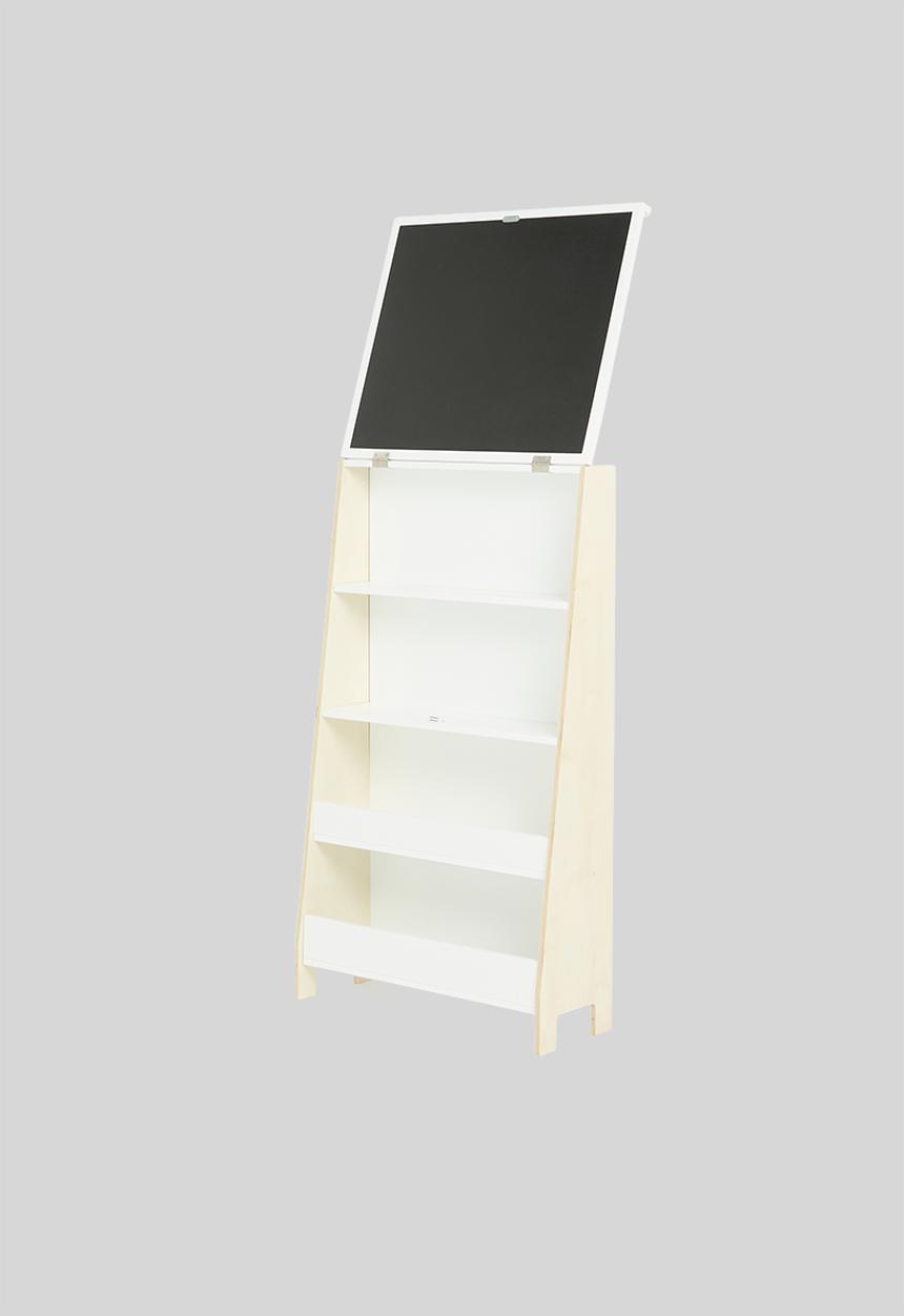 Sixth Floor - Blackboard storage rack - natural & white