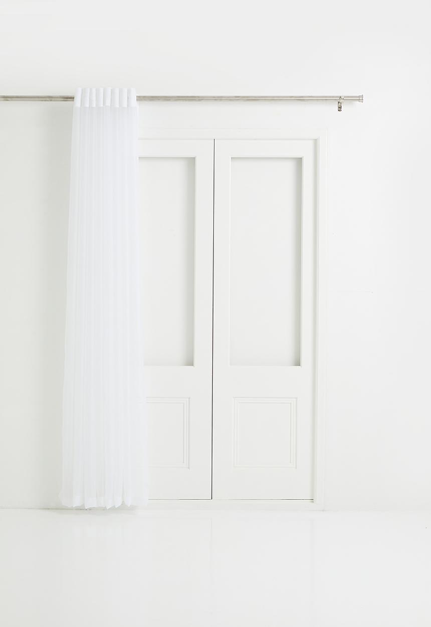 Design Collection - Plain Voile Eyelet twin pack - white
