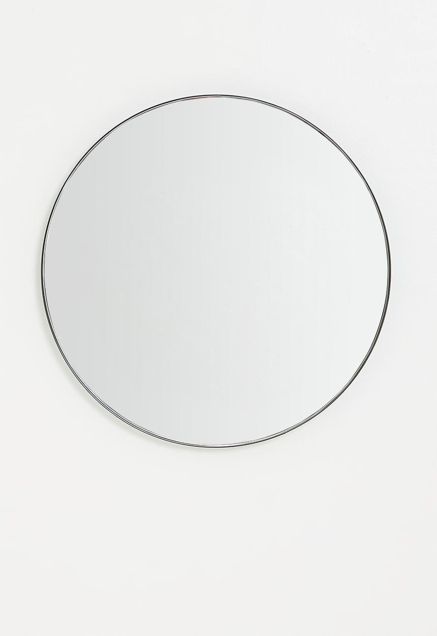 Sixth Floor - Orbis Round Mirror Black 60cm
