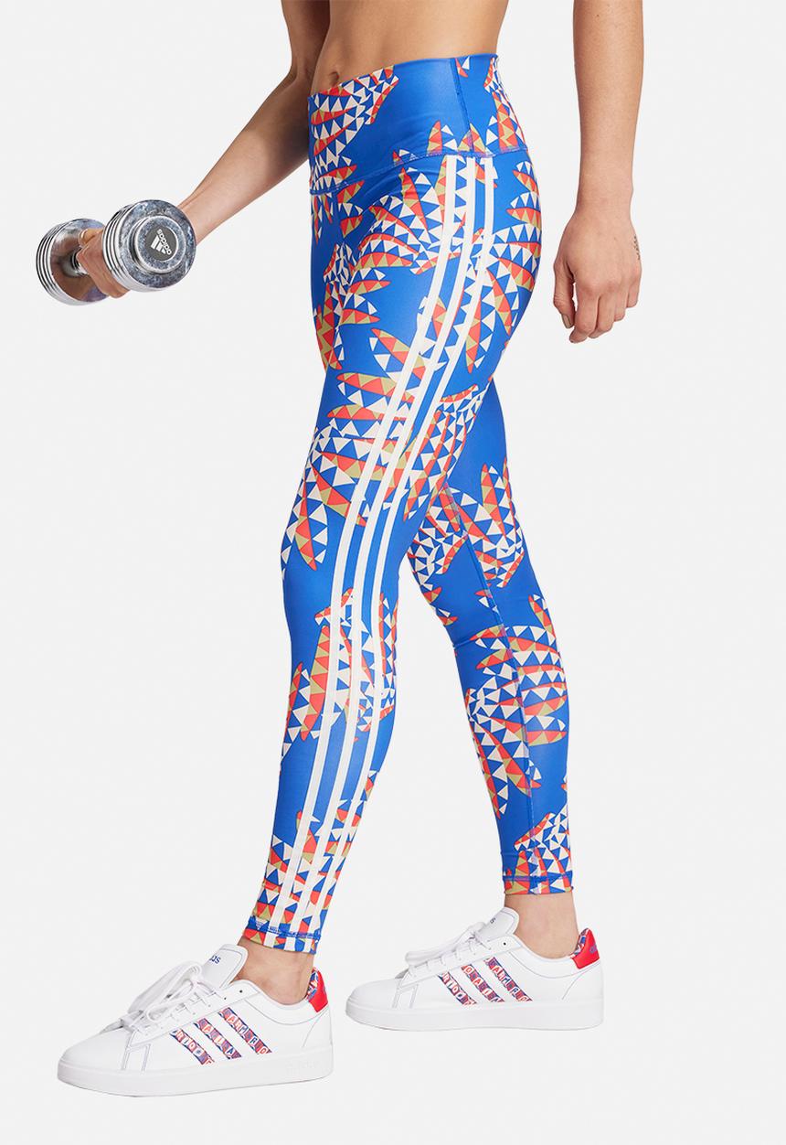 adidas Performance - Farm Leggings - Bold Blue/Bliss Orange