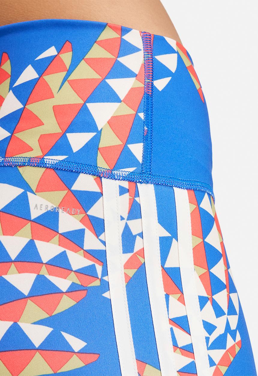 adidas Performance - Farm Leggings - Bold Blue/Bliss Orange