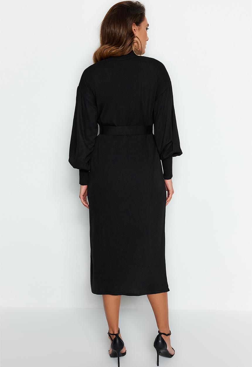 Trendyol - Modest turtleneck sweater dress - black