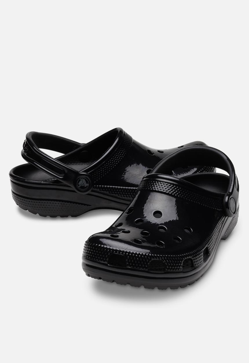 Crocs - Classic high shine clog - black