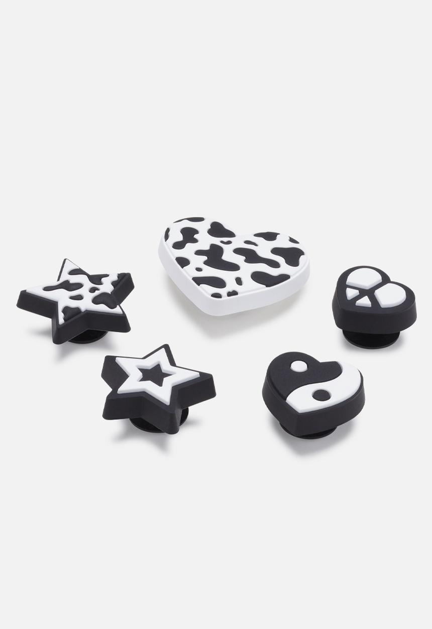 Crocs - Mono bnw - 5 pack - black & white 