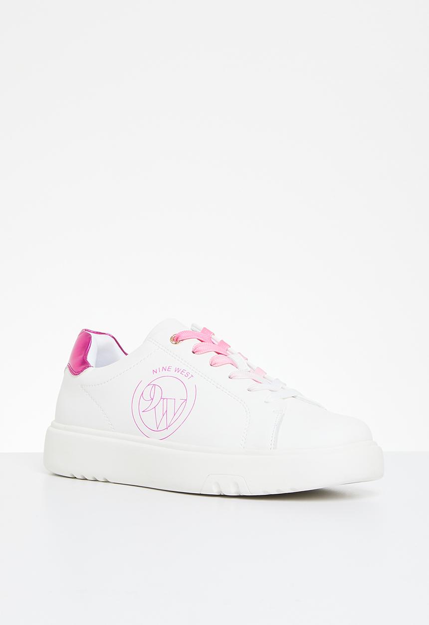 Nine West - Setta sneaker - white & fuchsia