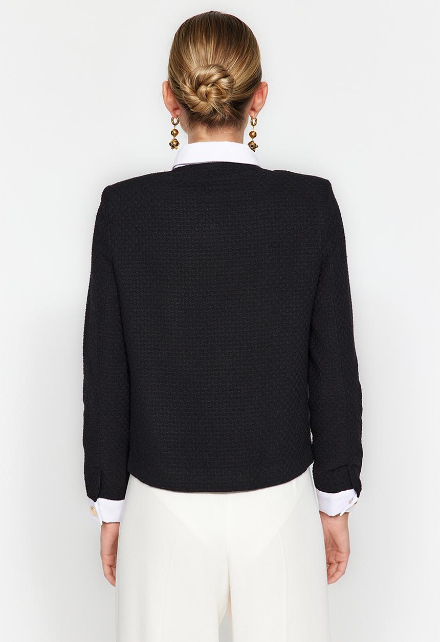 Trendyol - Collar blacker jacket - black