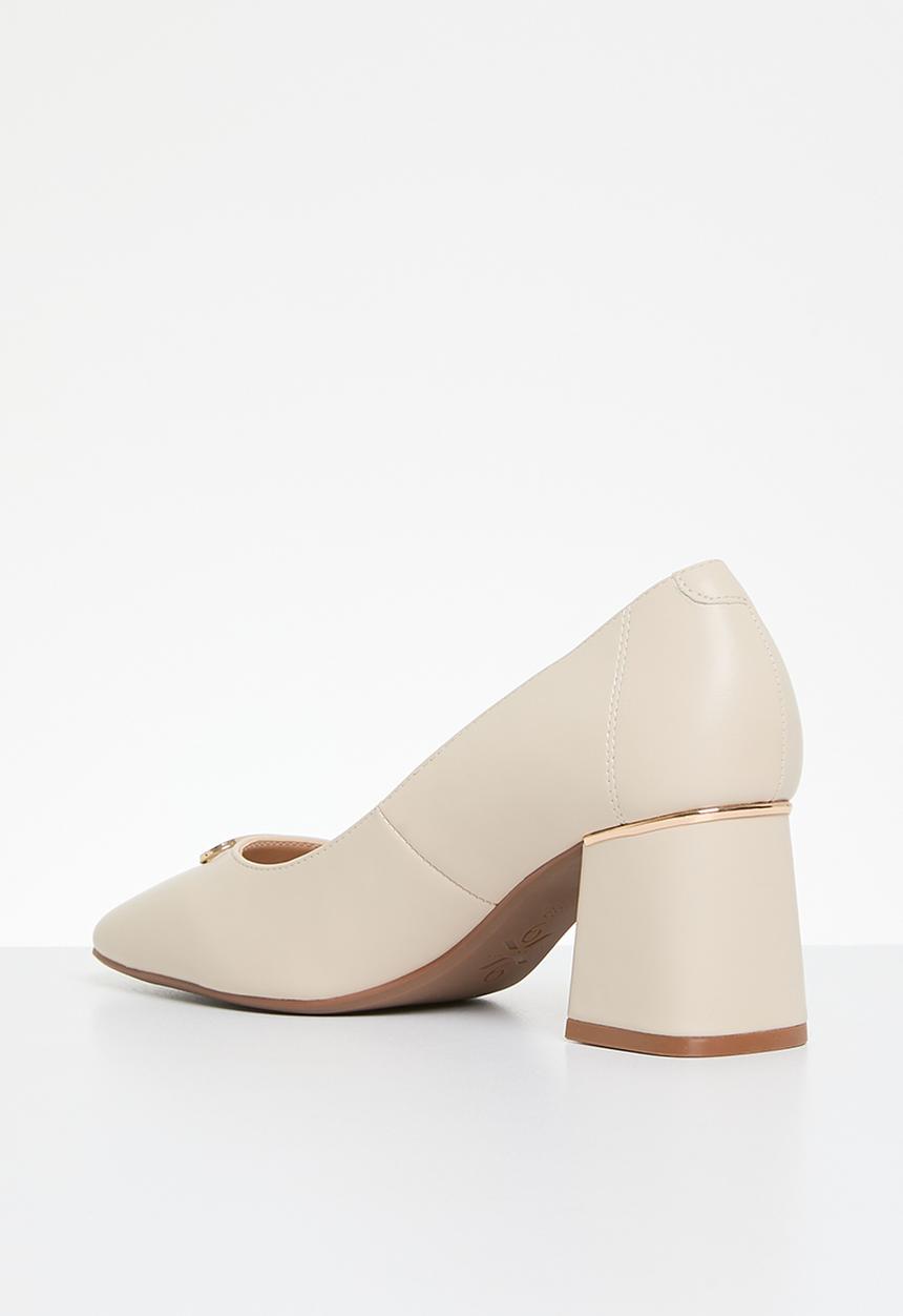 Nine West - Billar blockheel court - cream