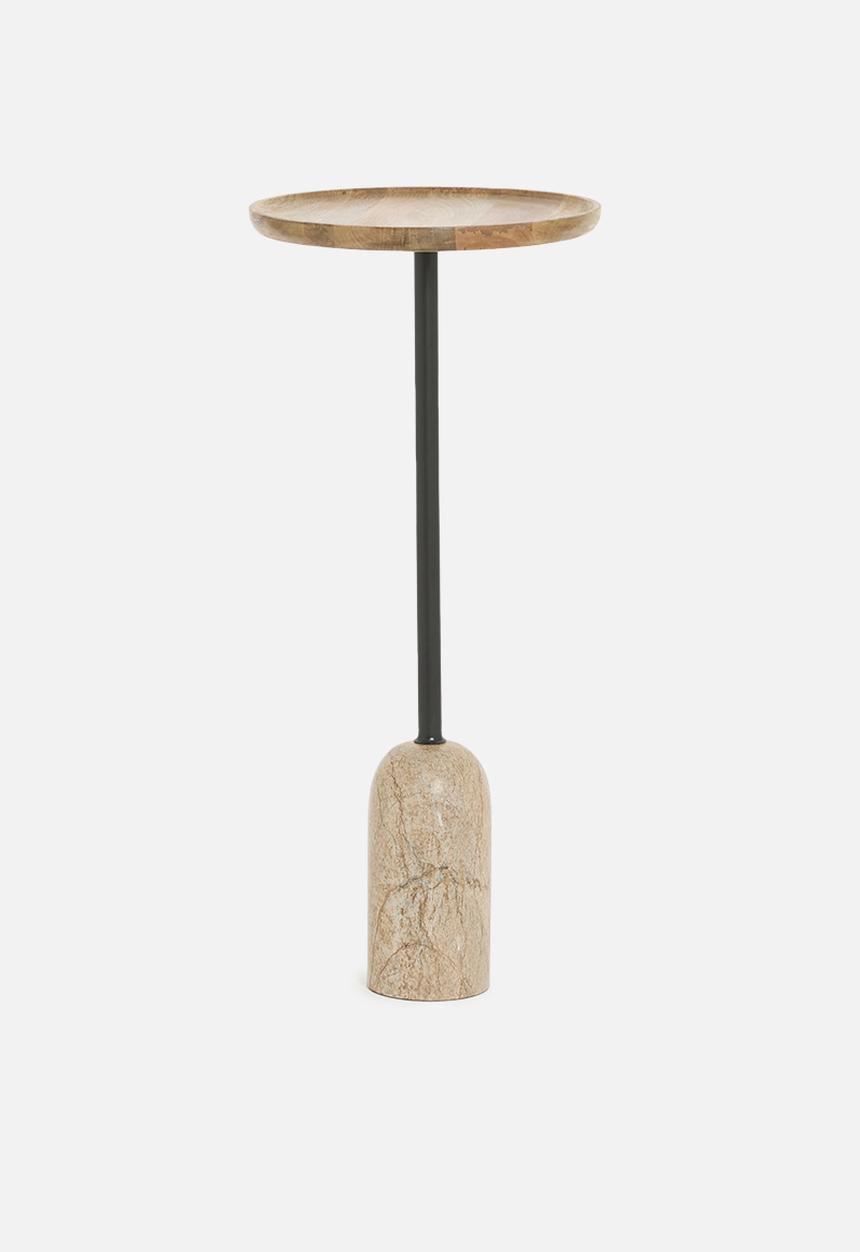 SF Collection - Kaisley side table - white & natural