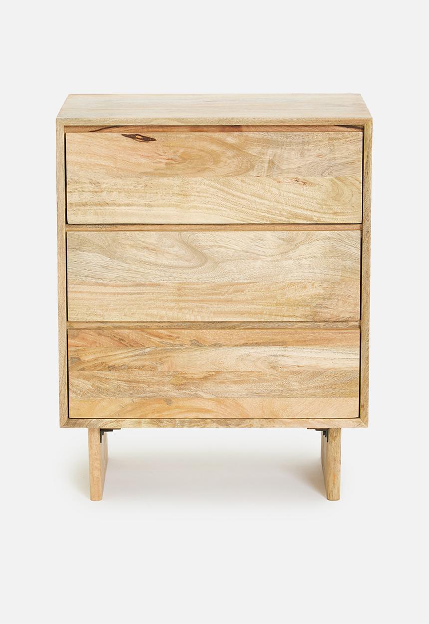 SF Collection - Madden 3 drawer storage - natural