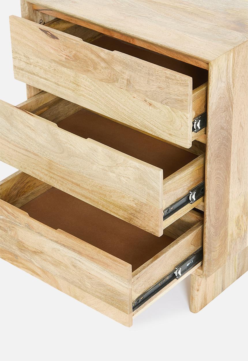 SF Collection - Madden 3 drawer storage - natural