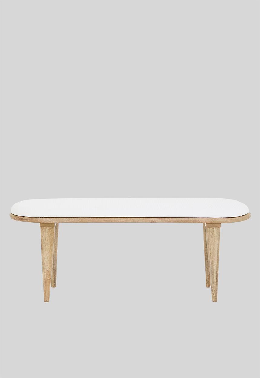 Sixth Floor - Phoenix bench - natural & white 