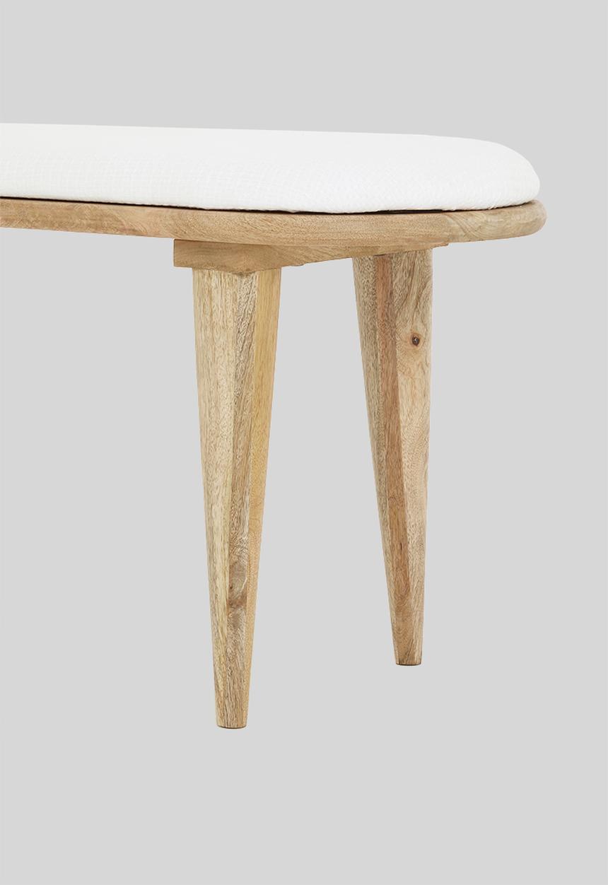 Sixth Floor - Phoenix bench - natural & white 