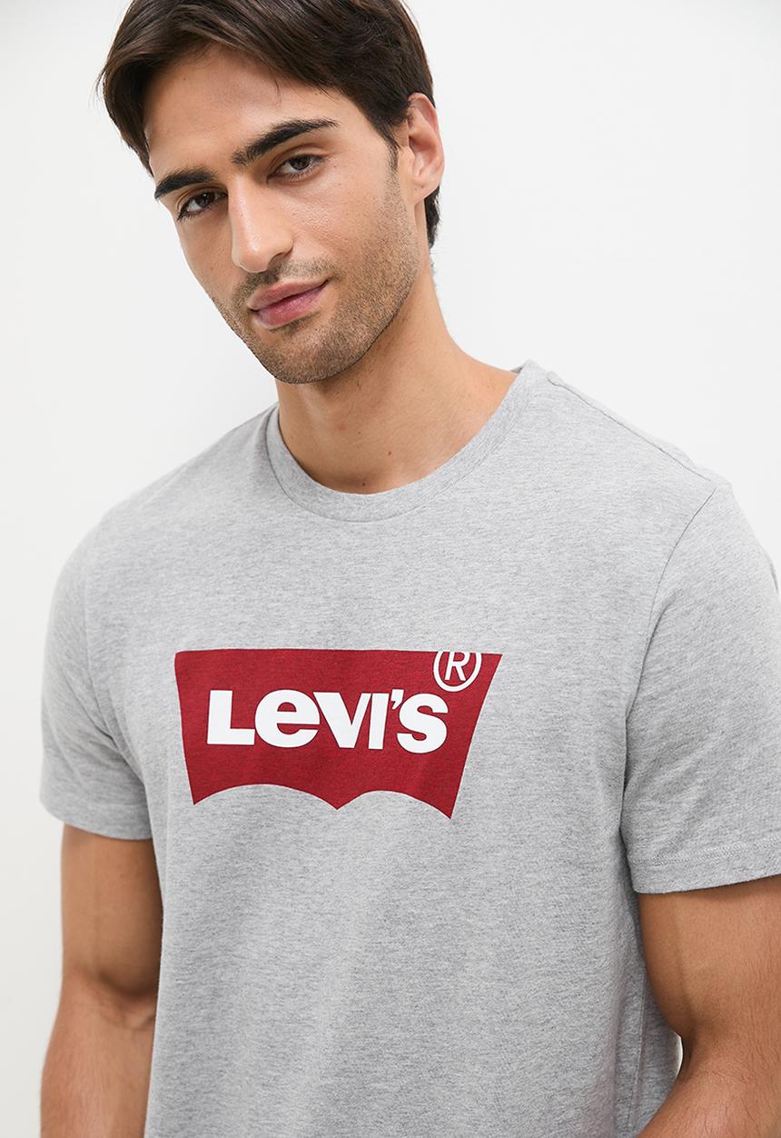 Levi’s® - GRAPHIC SET-IN NECK GRAPHIC H215 MIDTONE HTR GREY