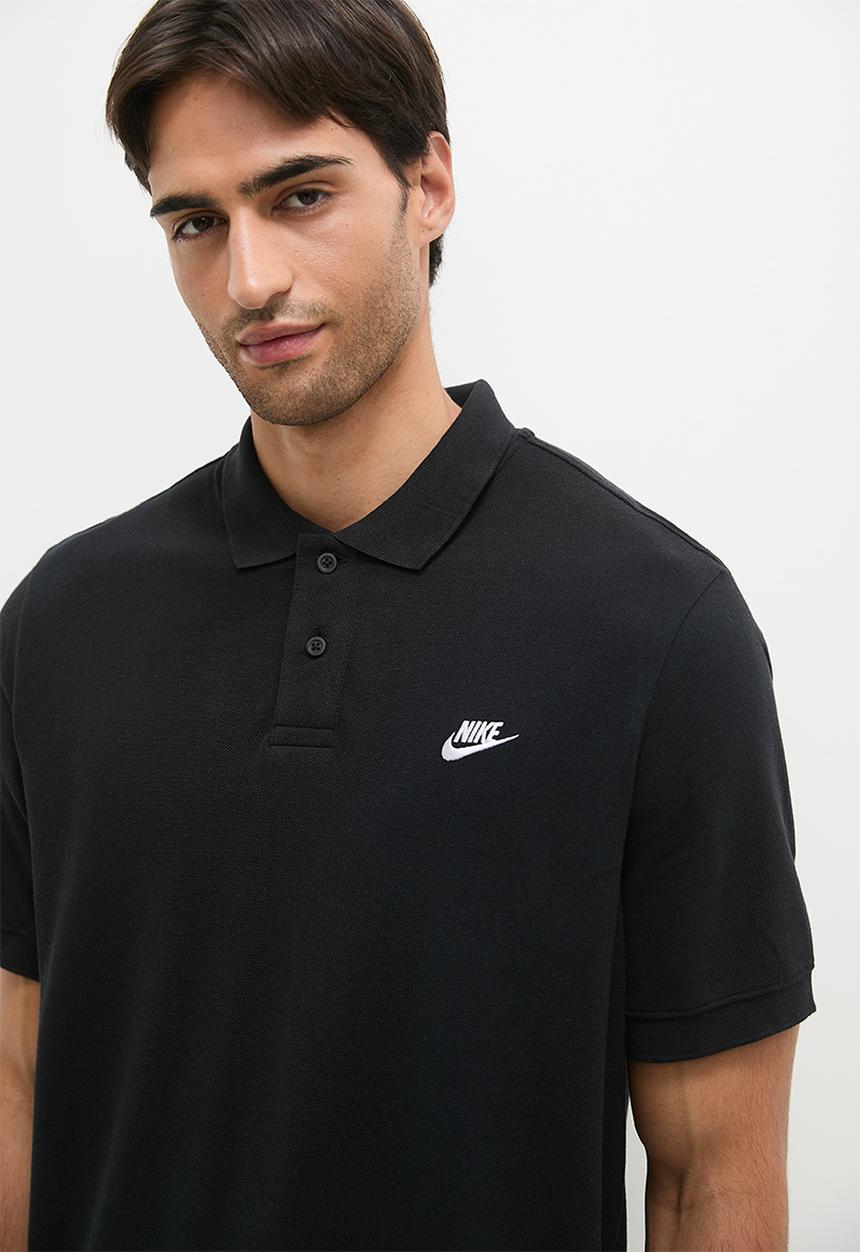 black nike polo shirt