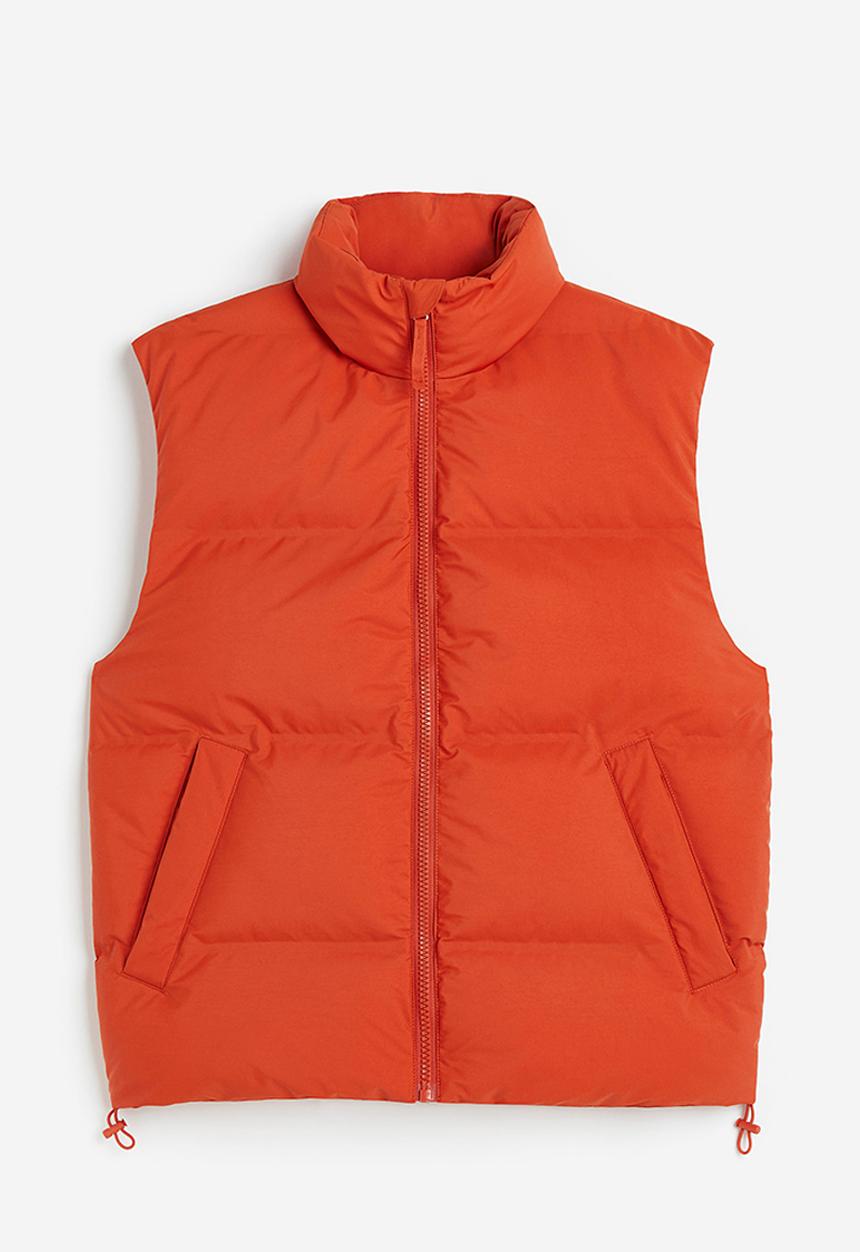 H&M - Water-repellent puffer gilet - orange