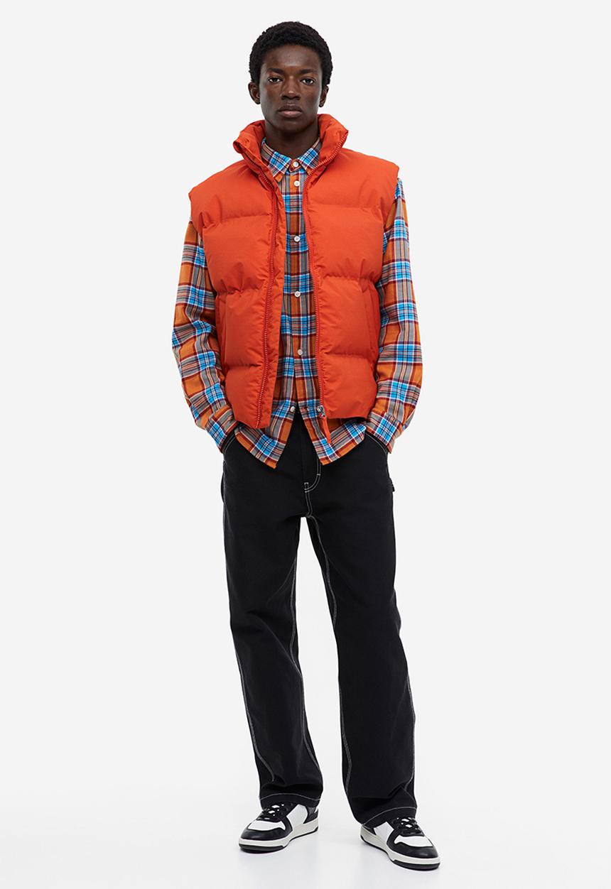 H&M - Water-repellent puffer gilet - orange