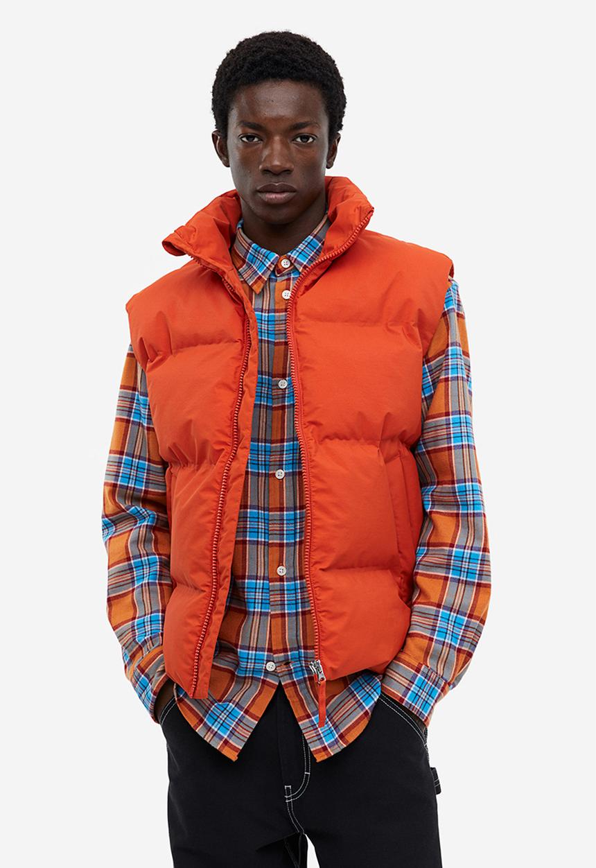 H&M - Water-repellent puffer gilet - orange