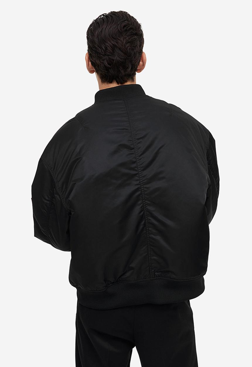 H&M - Loose fit bomber jacket - black