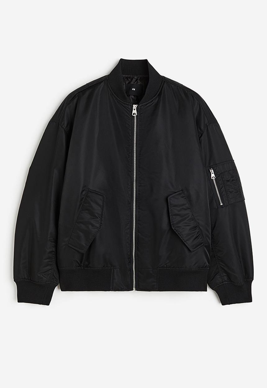 H&M - Loose fit bomber jacket - black