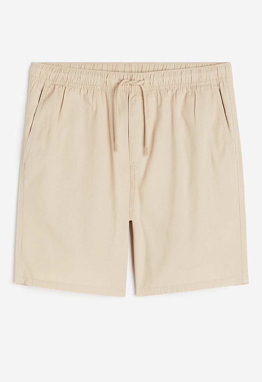 H&M - Regular fit cotton shorts - beige