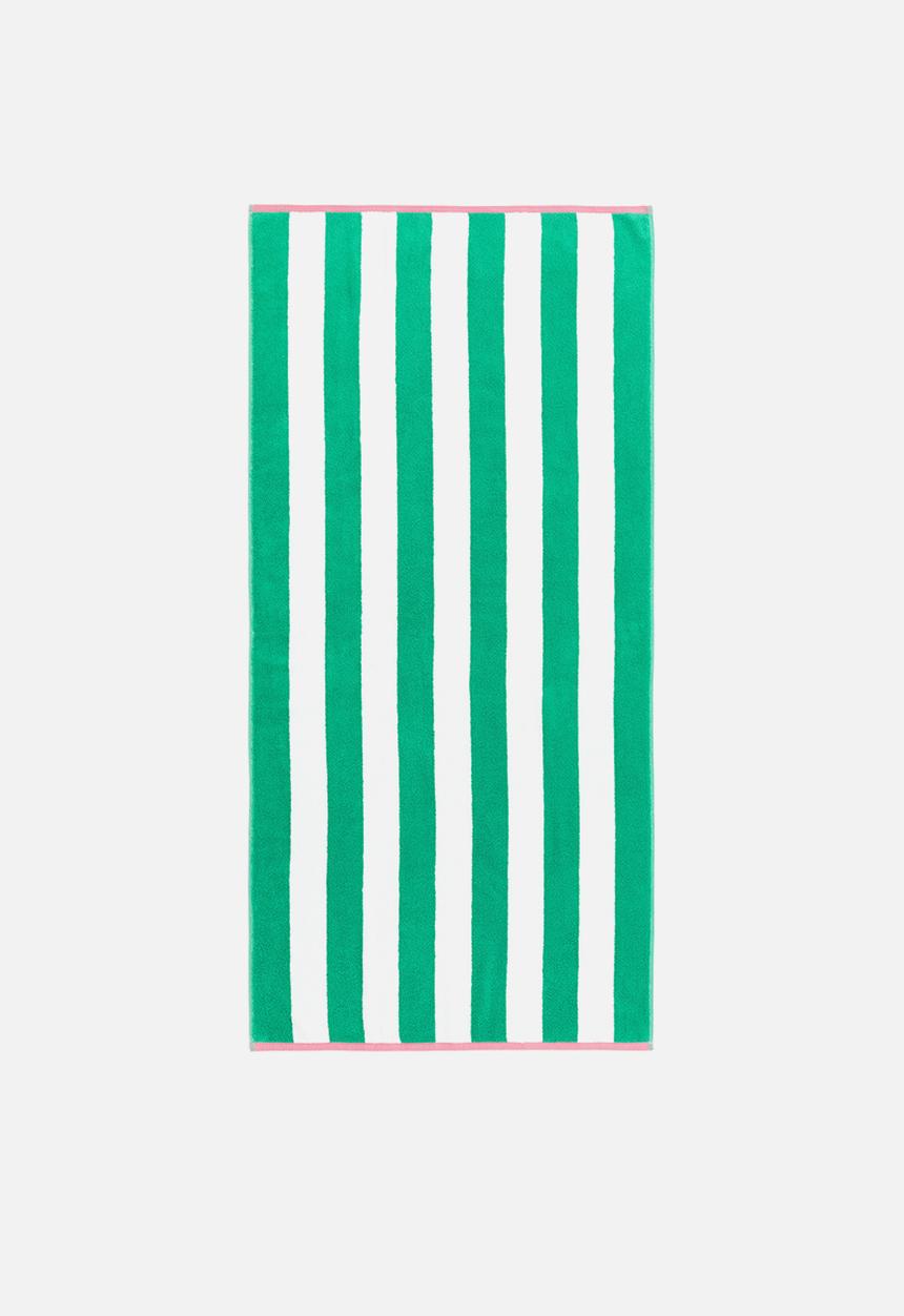 H&M - Striped beach towel - green,multi