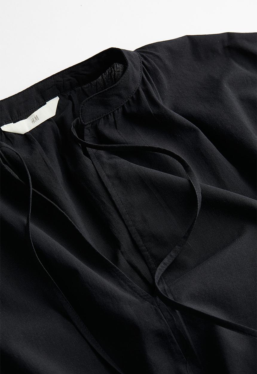 H&M - Cotton tunic dress - black
