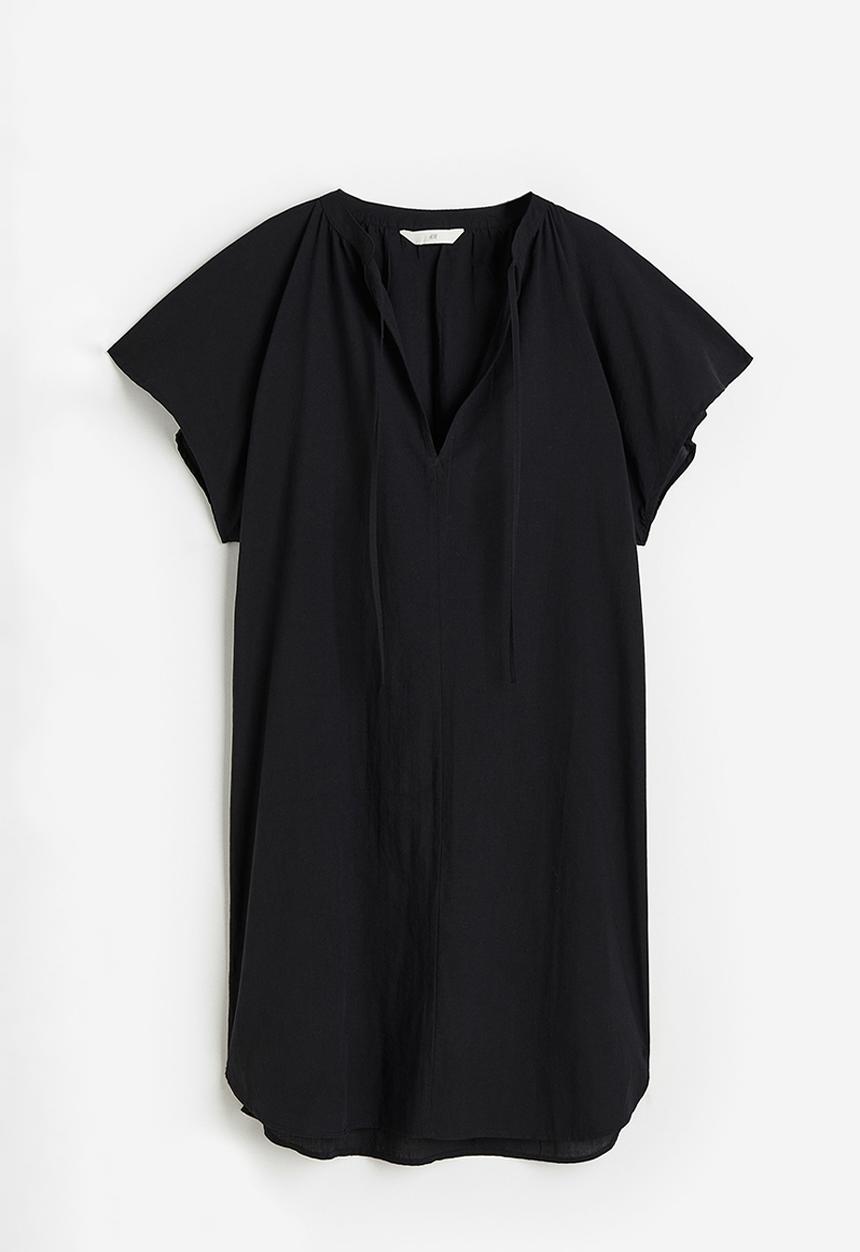 H&M - Cotton tunic dress - black