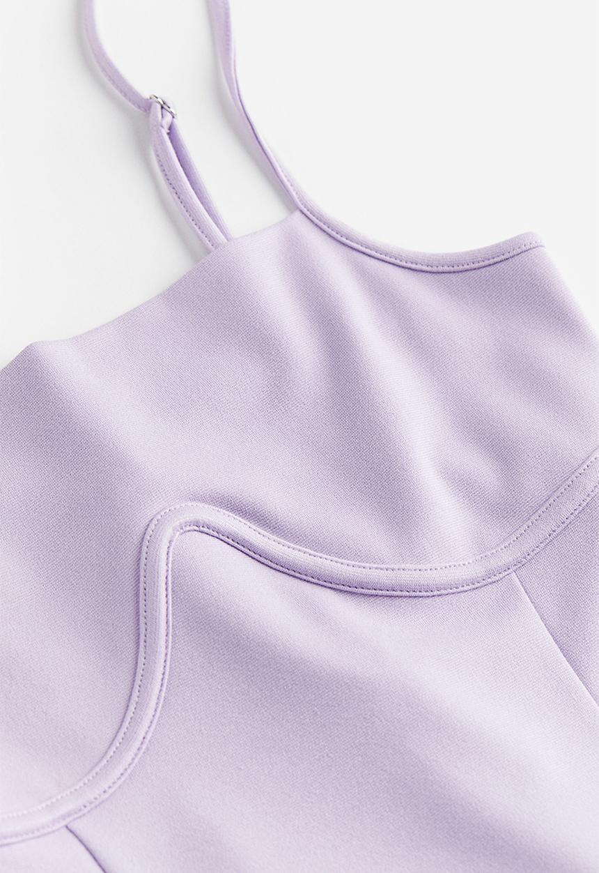 H&M - Corset-style strappy top - light purple