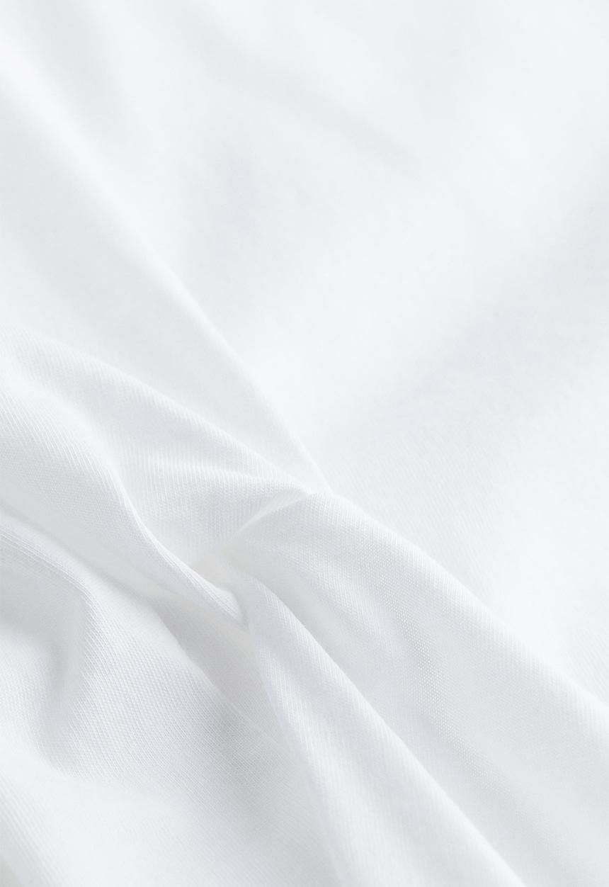 H&M - Appliquéd top - white
