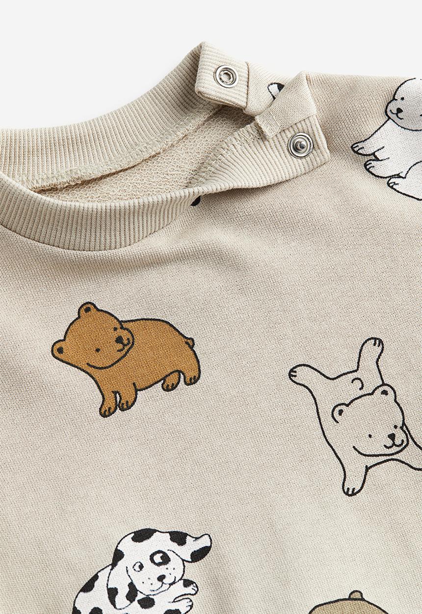 H&M - Cotton sweatshirt - beige