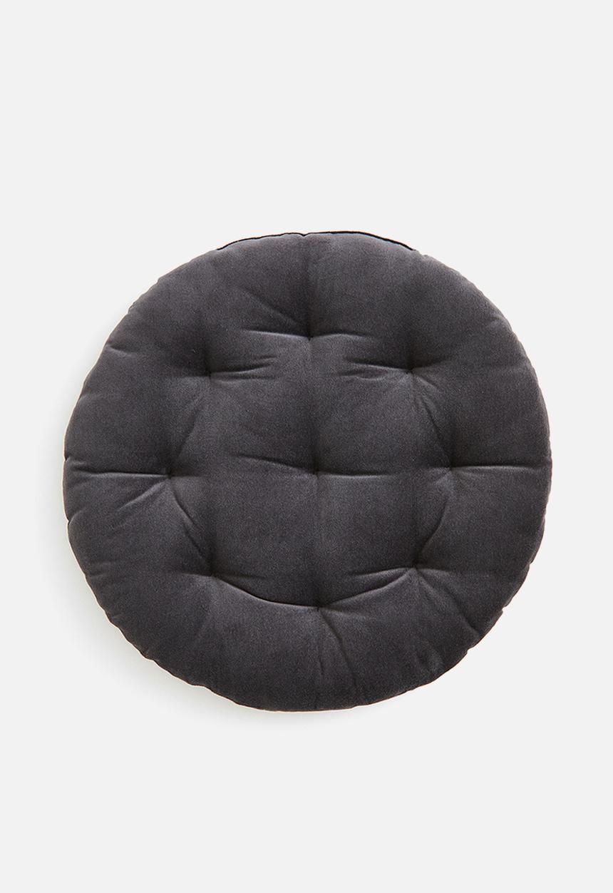 H&M - Velvet seat cushion - grey
