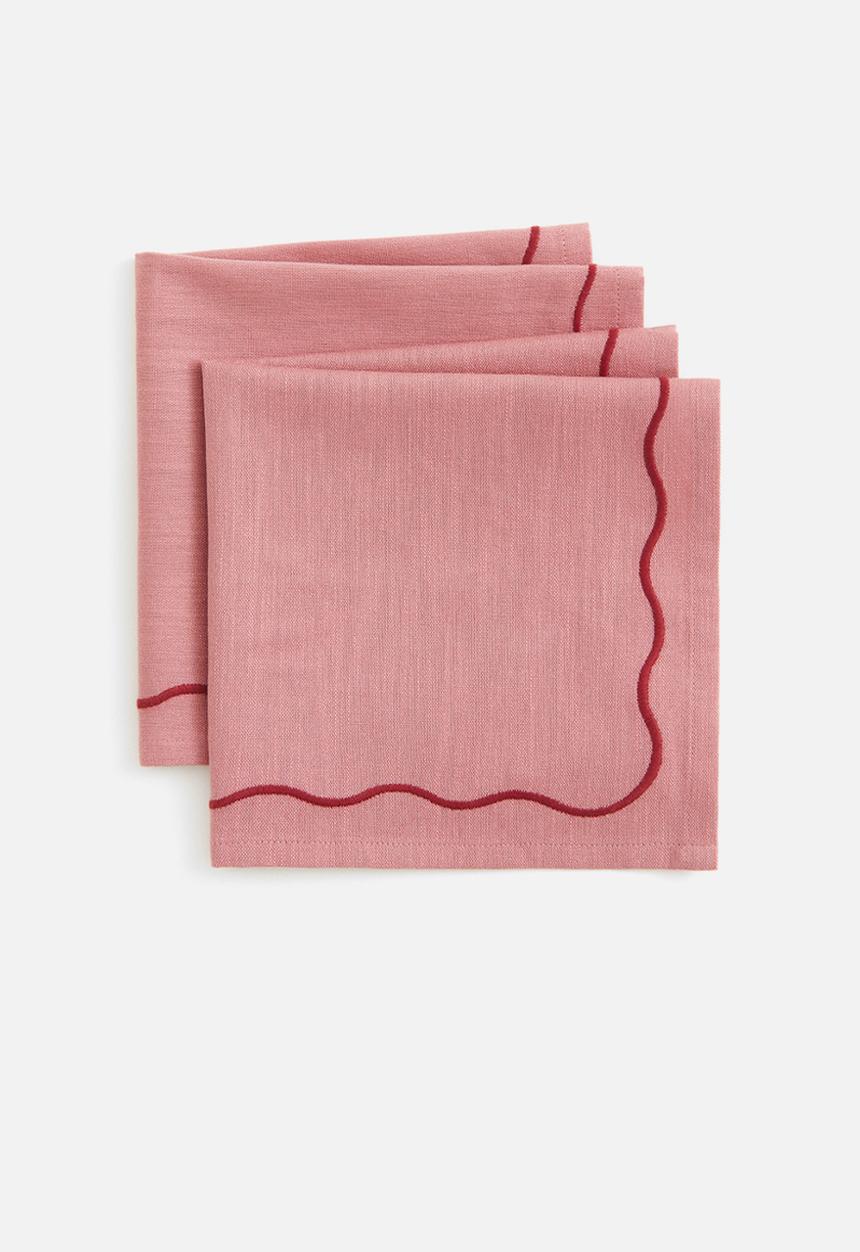 H&M - 2-pack napkins - pink