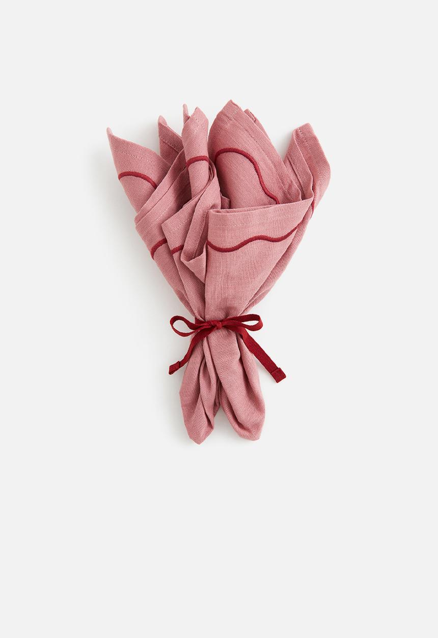H&M - 2-pack napkins - pink
