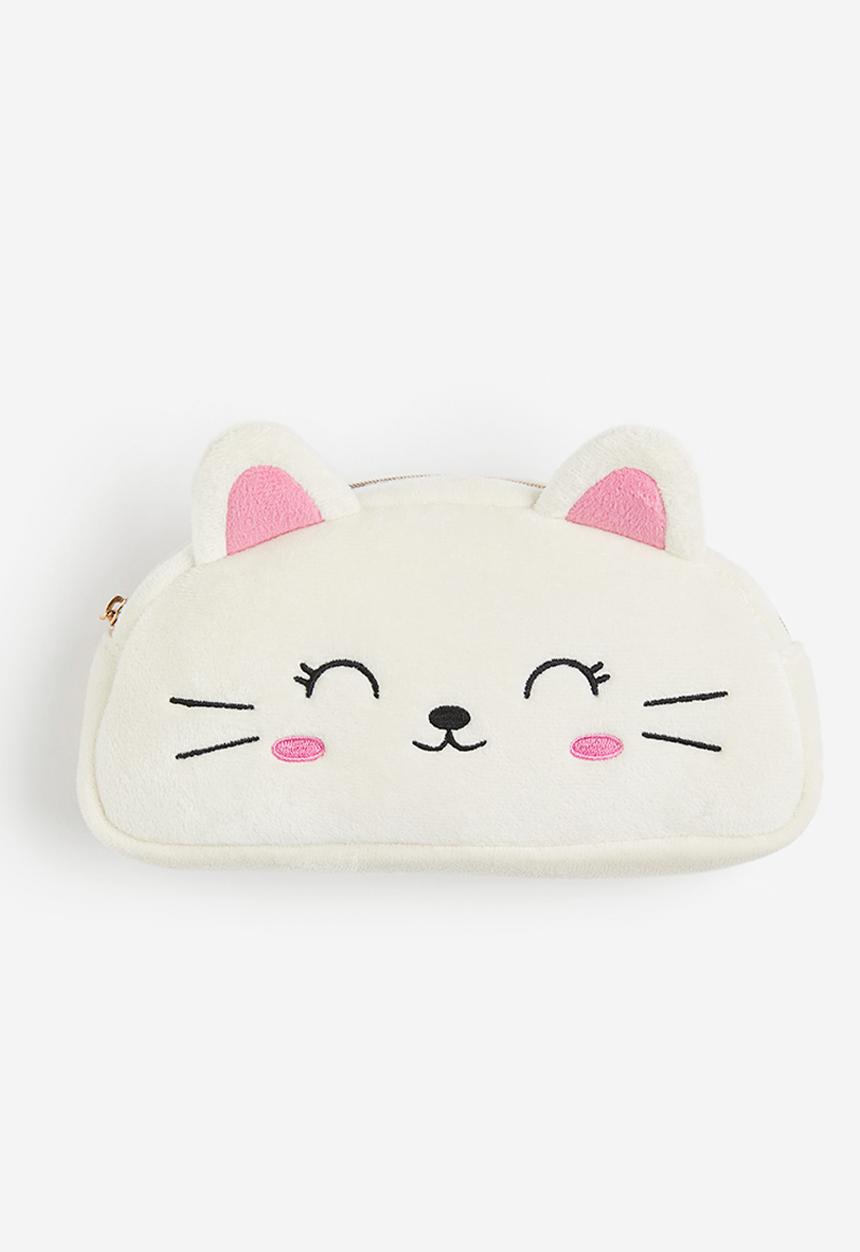 H&M - Pencil case - white cat