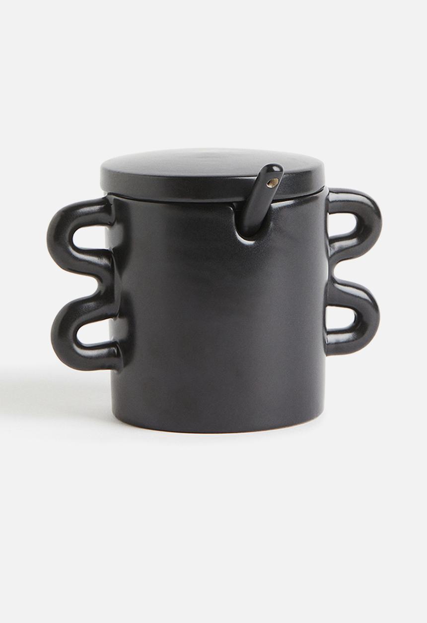 H&M - Stoneware marmalade jar - Black