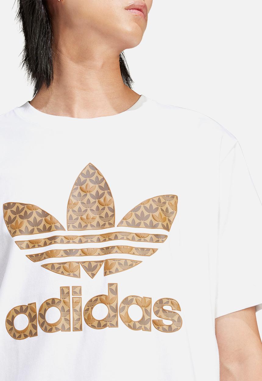 adidas Originals - Classic Monogram graphic tee - white