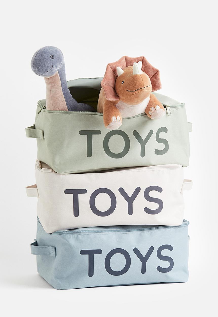 H&M - Lidded toy storage basket - green