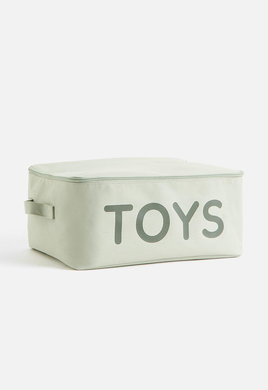 H&M - Lidded toy storage basket - green