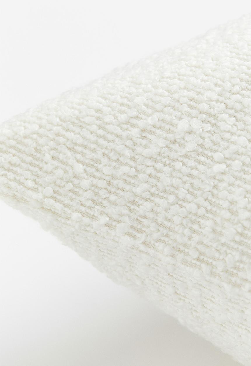 H&M - Bouclé cushion cover - white