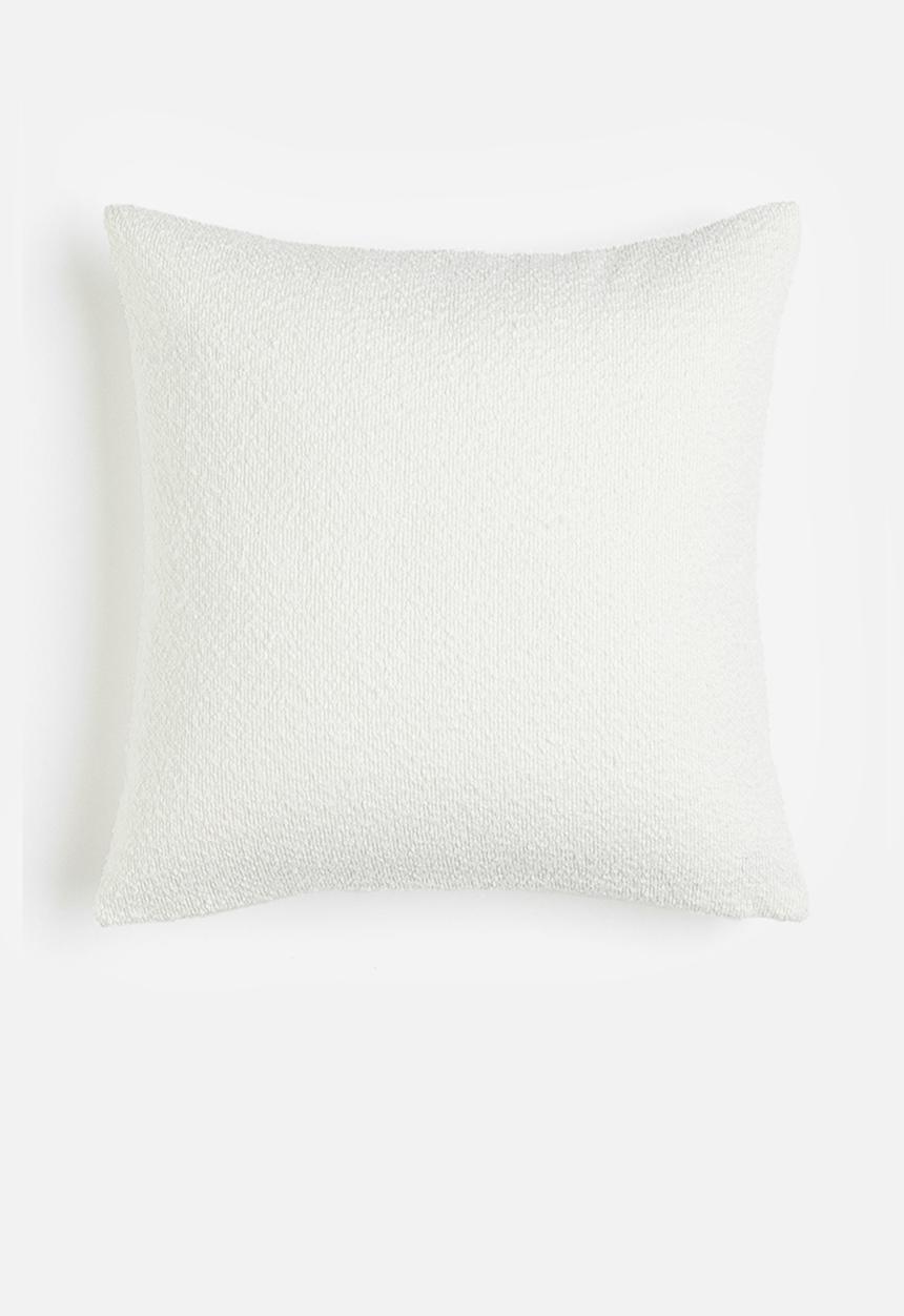 H&M - Bouclé cushion cover - white