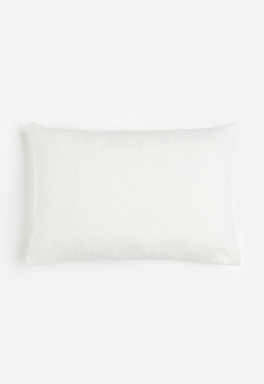 H&M - Bouclé cushion cover - white