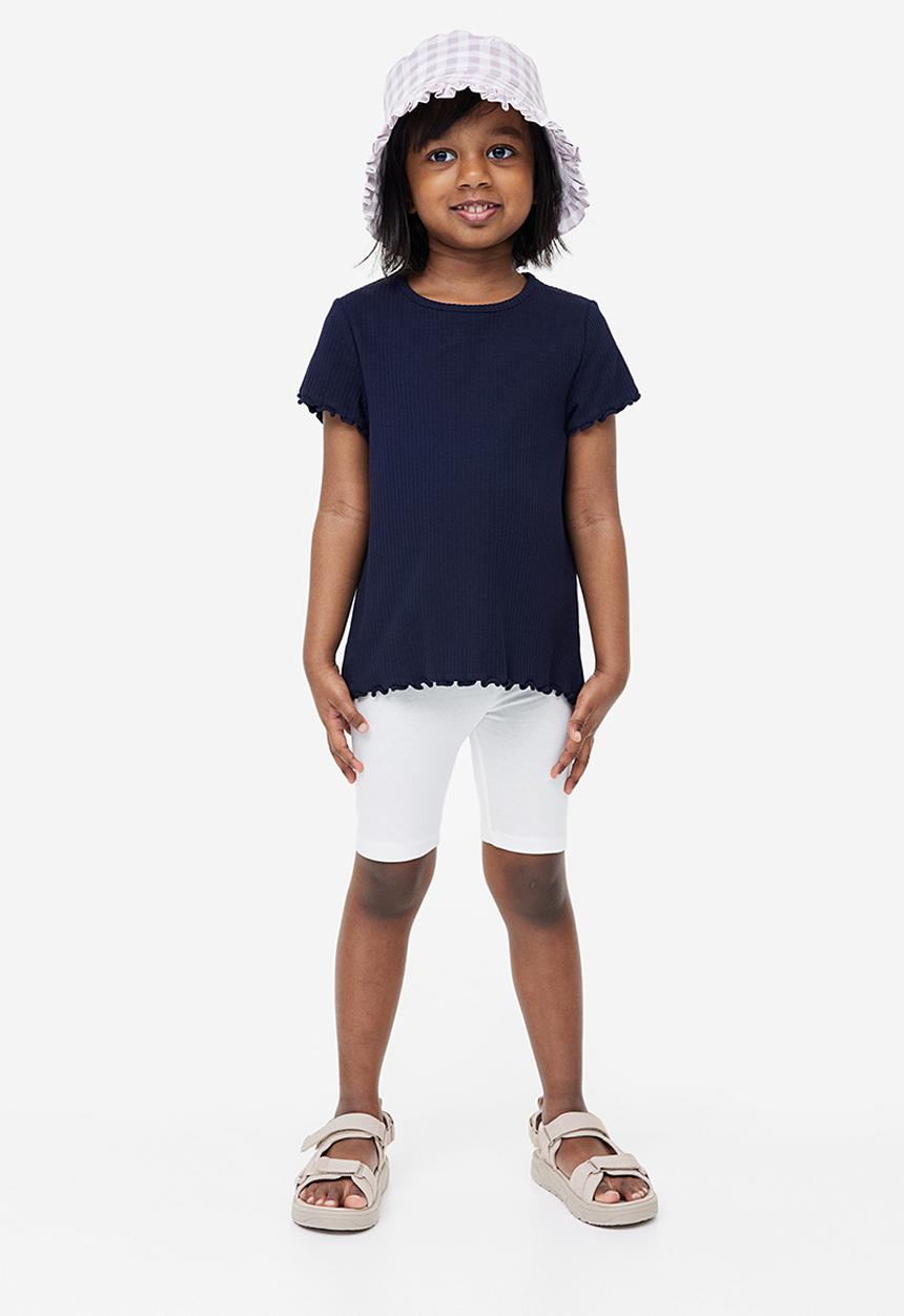 H&M - 2-pack cycling shorts - black & white