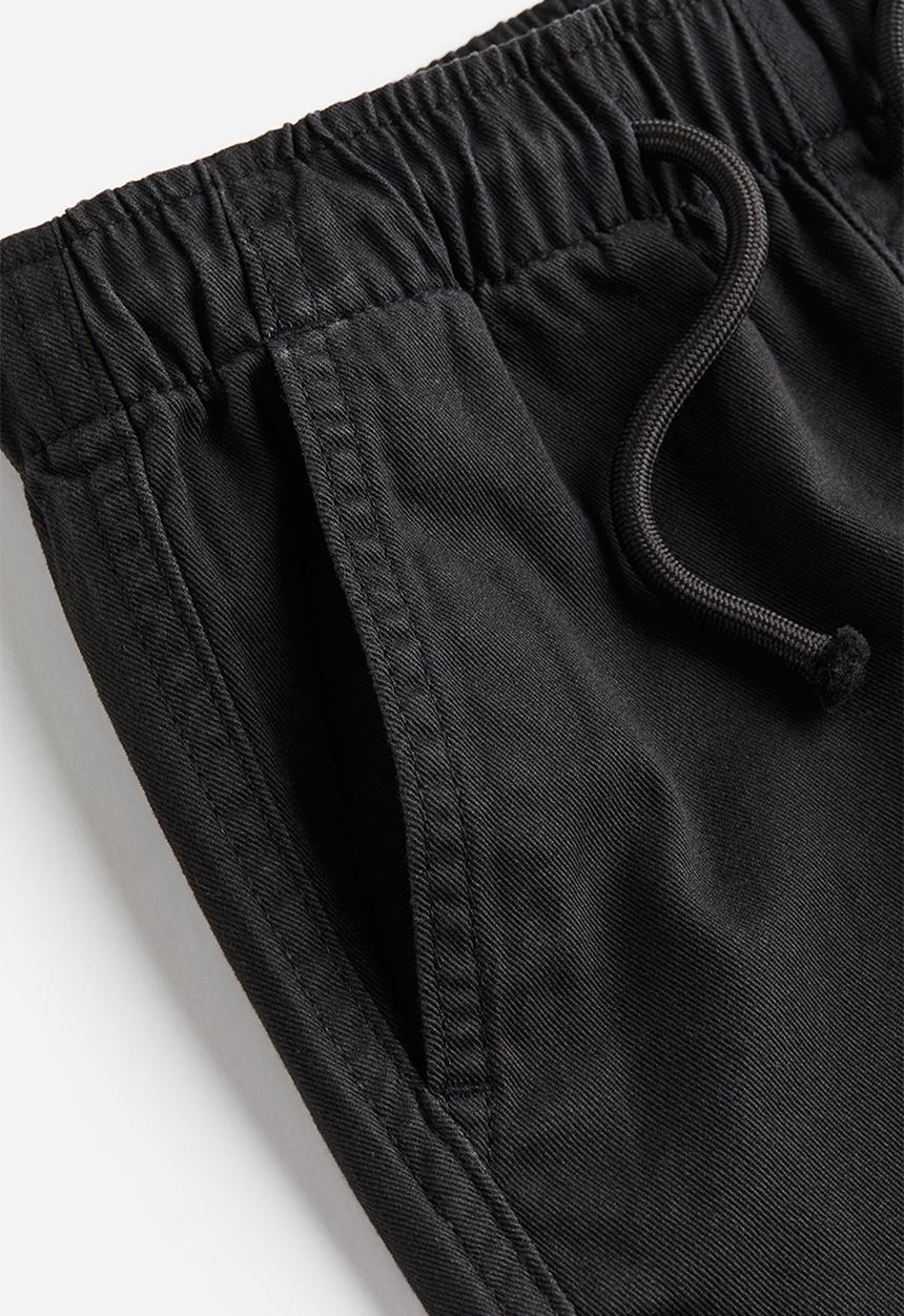 H&M - Twill joggers - black
