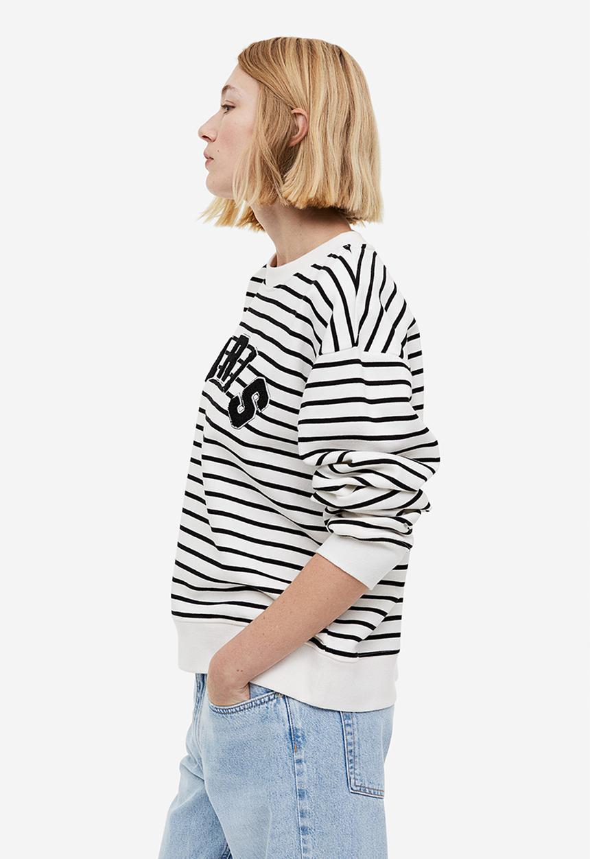 H&M - Crew neck sweatshirt - cream/paris