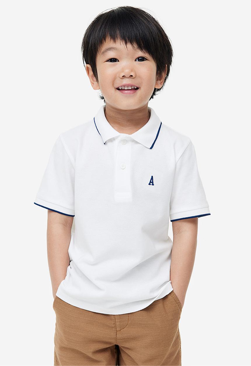 H&M - 2-pack polo shirts - white