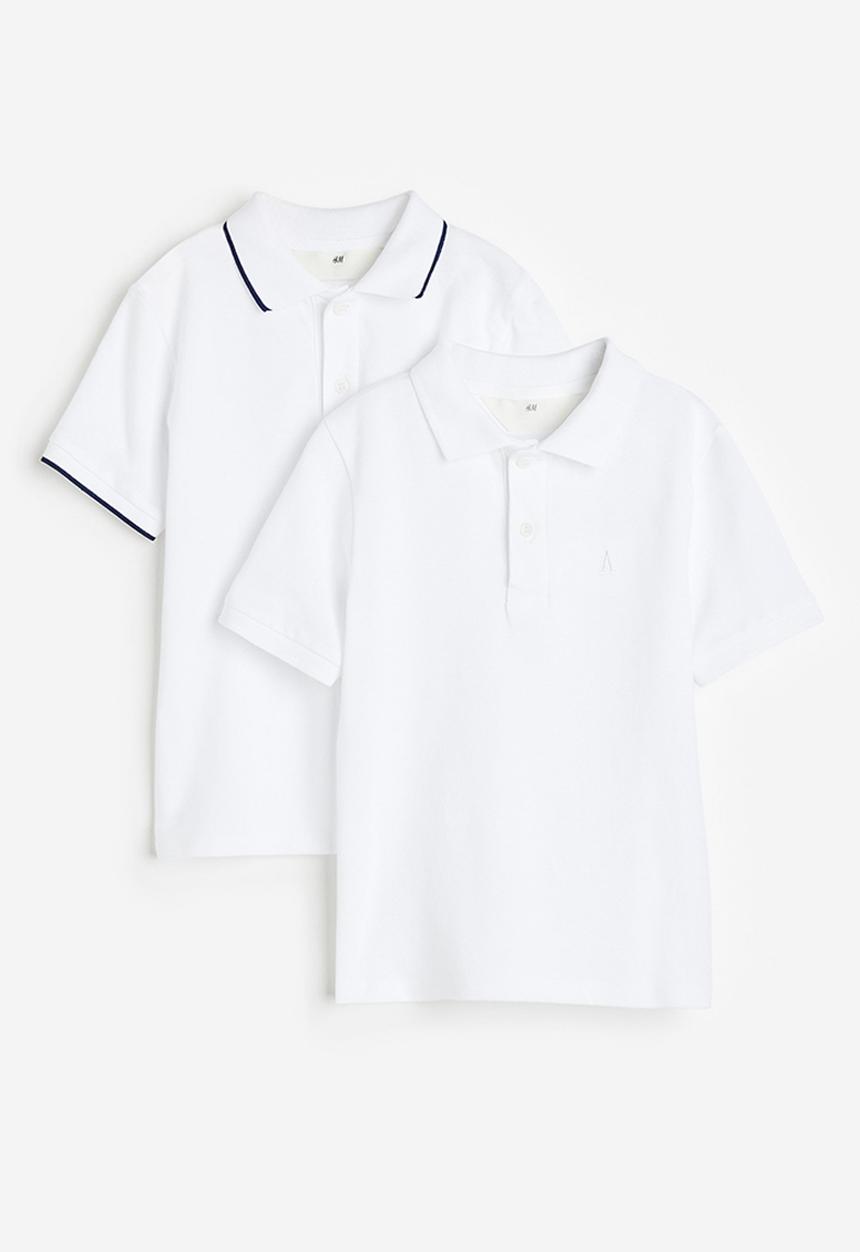 H&M - 2-pack polo shirts - white