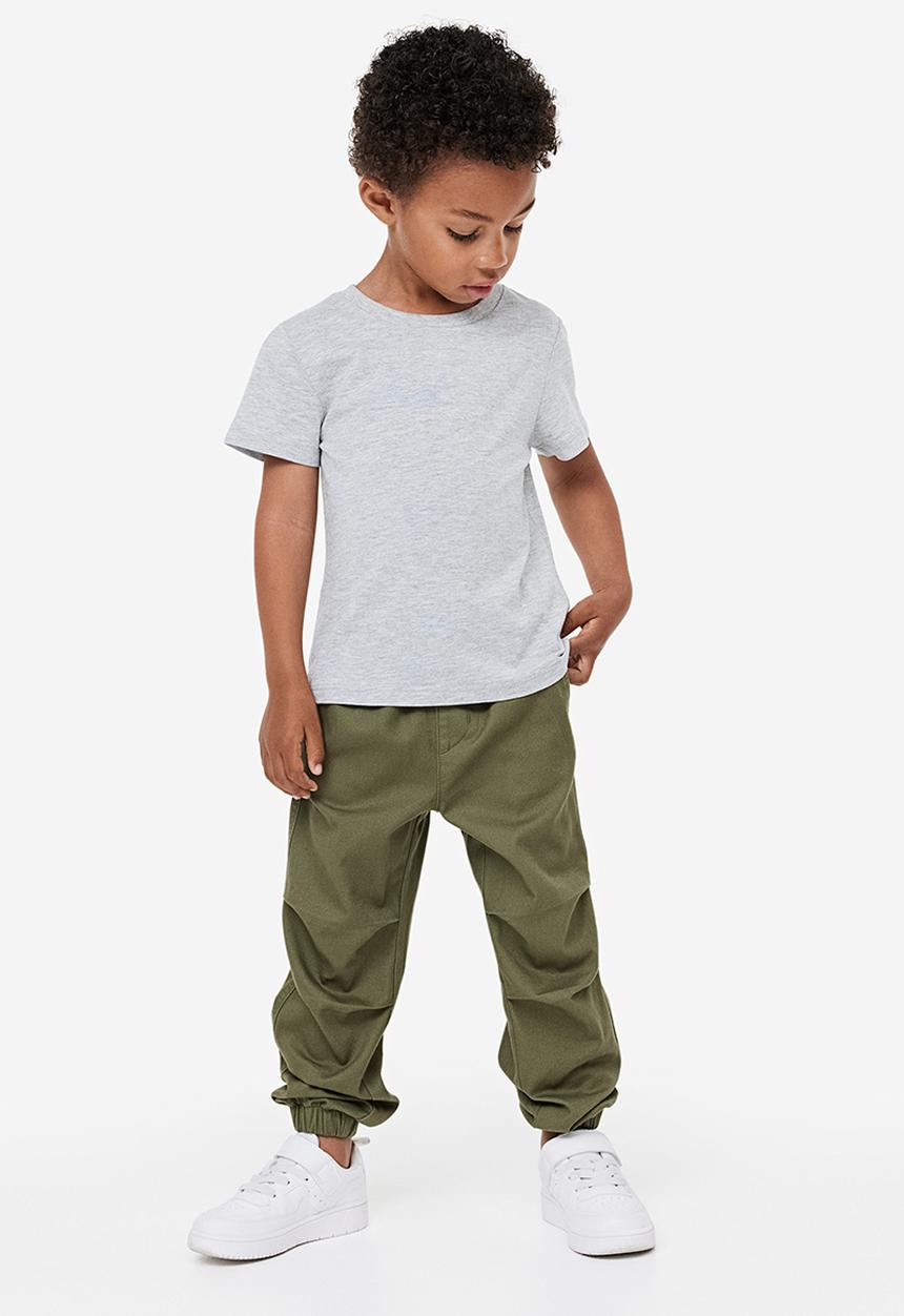 H&M - 2-Pack cotton joggers - green & brown