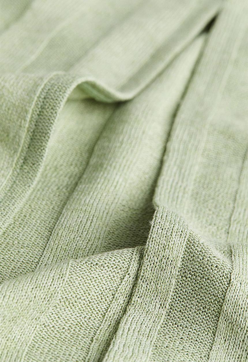 H&M - Rib-knit dress - light green 