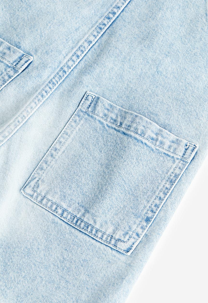 H&M - Denim dungaree shorts - blue